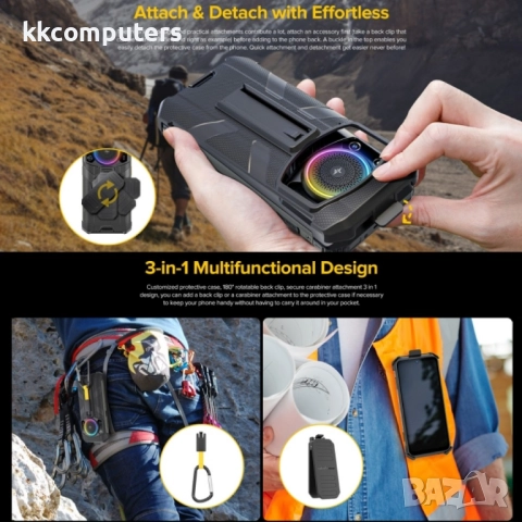 Ulefone Armor 21 Back Clip PC+TPU Удароустойчив Калъф и Протектор, снимка 5 - Калъфи, кейсове - 52848818