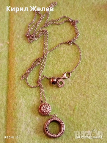 Сребърни колие от колекцията на Pandora my Pandora изяшно с кристали 26899