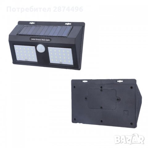 1626 Водоустойчива Соларна Лампа за стена , снимка 9 - Други стоки за дома - 35731351