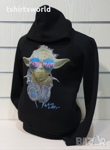 Нов мъжки суичър с трансферен печат Йода, Междузвездни войни, STAR WARS, снимка 7 - Суичъри - 34832841