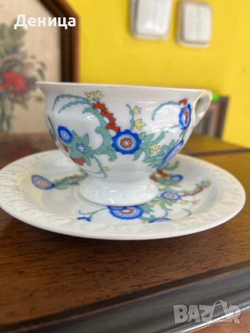 Rosenthal  1920–1924  Този сет е част от емблематичната серия Maria, но с рядък и специфичен , снимка 2 - Чаши - 53867854