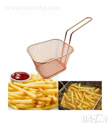 КВАДРАТНА КОШНИЧКА ЗА ПЪРЖЕНИ КАРТОФИ, МИНИ КОШНИЧКА ЗА СЕРВИРАНЕ - код 3032, снимка 7 - Аксесоари за кухня - 33897708