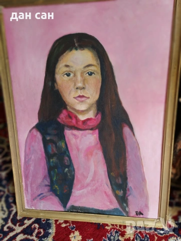 Виолета Арнаудова СБХ натюрморт пейзаж портрет подпис масло, снимка 7 - Картини - 20101932