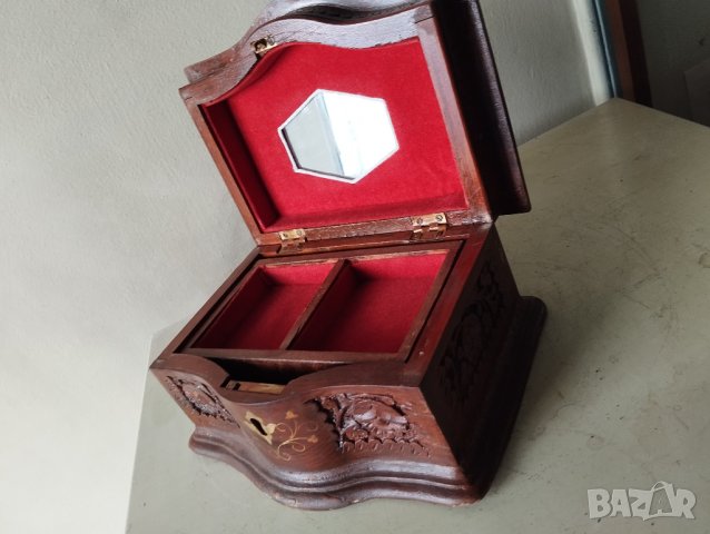 стара дървена кутия за бижута, снимка 5 - Други - 42166473