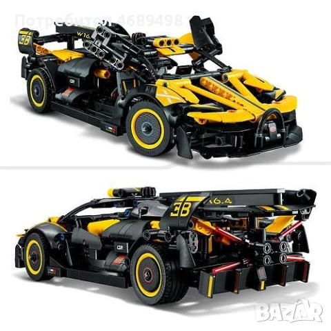 LEGO Technic Bugatti Bolide 42162 – конструктор суперкола – официален LEGO Technic модел, снимка 4 - Конструктори - 53169887