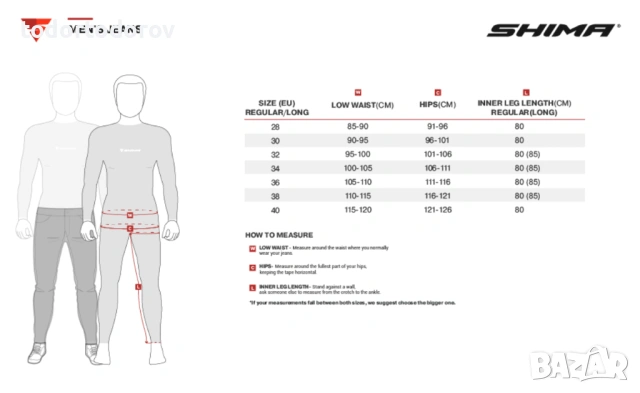 Мъжки дънки за мотоциклет SHIMA GIRO URBAN 2.0 COOLMAX® 312.91 лв. / 159.99 €, снимка 7 - Аксесоари и консумативи - 53651088