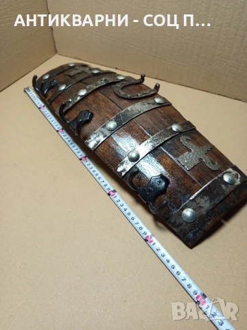 Стара Ръчно Изработена Дървена Закачалка От Дъбово Буре., снимка 9 - Антикварни и старинни предмети - 50991510