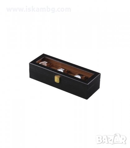 ЧЕРНА ДЪРВЕНА КУТИЯ ЗА 6, 10 ИЛИ 12 ЧАСОВНИКА И АКСЕСОАРИ - код 2656, снимка 8 - Подаръци за мъже - 33927865