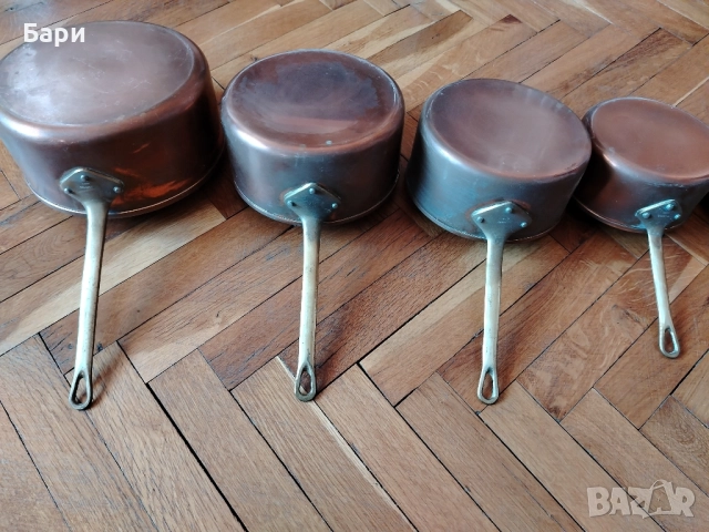 Стари медни тигани,тиган,касерола,тенджера-8бр., снимка 7 - Съдове за готвене - 52234591