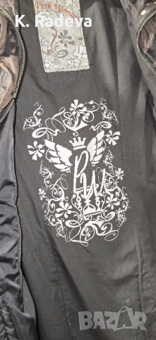 Кафяво зимно яке, дълго., снимка 3 - Якета - 52356043