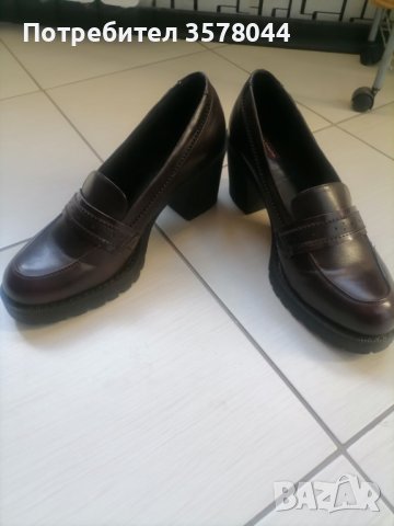 Обувки MTNG. Тъмно кафяви, номер 41. Височина на ток 7,5 см. , снимка 4 - Дамски обувки на ток - 42467529