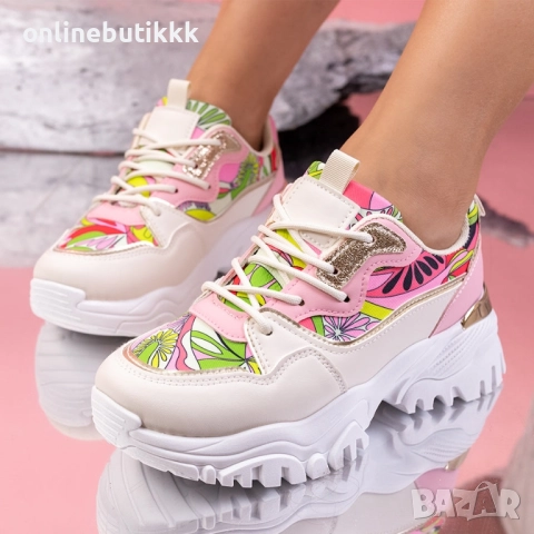 Страхотни дамски обувки 🍒, снимка 3 - Маратонки - 52368875