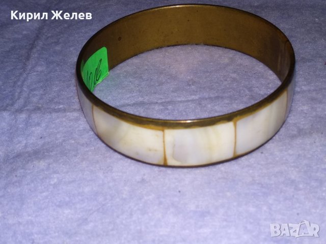 СТАРА СЕДЕФЕНА БРОНЗОВА ОРИЕНТАЛСКА РЕТРО ГРИВНА РЪЧНА МАЙСТОРСКА ИЗРАБОТКА 2210, снимка 8 - Антикварни и старинни предмети - 41202220