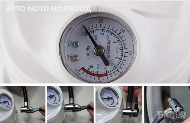 Прахосмукачка за кола с Компресор за напомпване на гуми 12V/120W, снимка 4 - Аксесоари и консумативи - 50247032