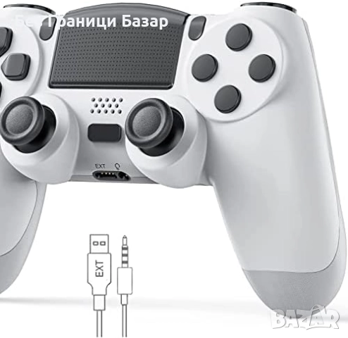 Нов Безжичен контролер за PS4/PC – вибрация, тъчпад, жак за слушалки