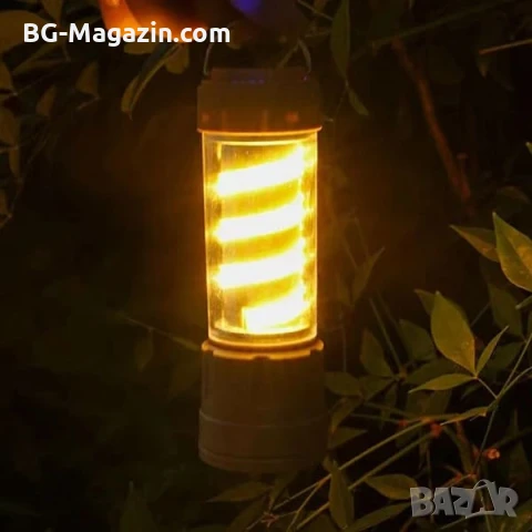 Мощна акумулаторна къмпинг LED лампа преносимо осветление лед фенер риболов туризъм палатка аварии, снимка 8 - Къмпинг осветление - 51178755