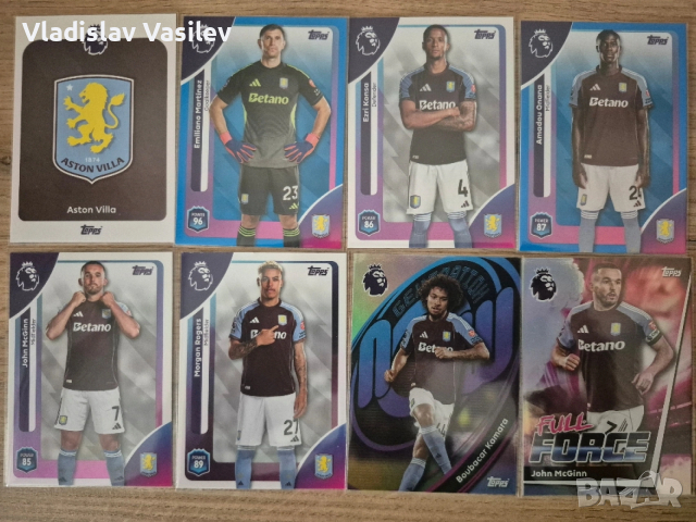 Topps Premier League 25/26 - базови, инсърти и паралели на отборите, снимка 2 - Колекции - 53637066