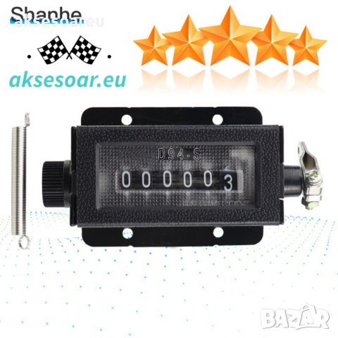 Механичен 6-цифрен секторен брояч на издърпване и бутане с възможност за нулиране брои с натрупване, снимка 2 - Други машини и части - 41288450