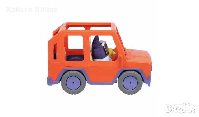 Голяма кола с Плюшена играчка Блуи Bluey , снимка 7 - Коли, камиони, мотори, писти - 55986564