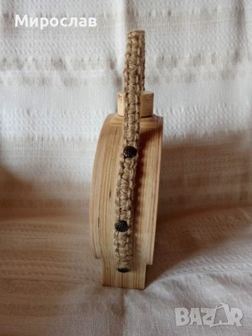 Дървена бъклица със стъклен контейнер 350мл., снимка 5 - Декорация за дома - 50482292