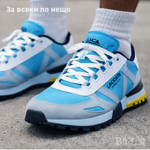 Lacoste Elite Active 223 Мъжки Маратонки С Кутия👟Мъжки Спортни Обувки Цвят-Синьо със Сиво Код S440, снимка 2 - Маратонки - 53802720