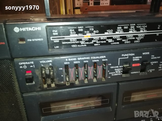 HITACHI-КАСЕТОФОН 2702241627, снимка 2 - Радиокасетофони, транзистори - 44496089