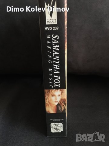 Samatha Fox VHS Видео Касета HiFi Stereo, снимка 3 - Други музикални жанрове - 41764940