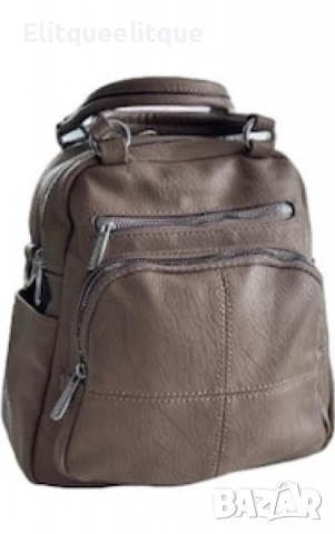 Дамска раница-чанта от висококачествена еко к о ж а 2в1, снимка 8 - Раници - 52346614