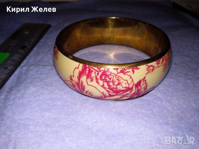 ПРЕКРАСНА ФЛОРАЛНА БРОНЗИРАНА ВИНТИДЖ - АРТ СТИЛ ГРИВНА 38328