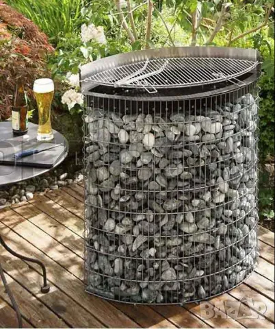 Габиони декорация в градината --Мебели, маса, пейка, столче --Интериор, барбекю, езерце, водопад.. , снимка 9 - Градински мебели, декорация  - 47530970