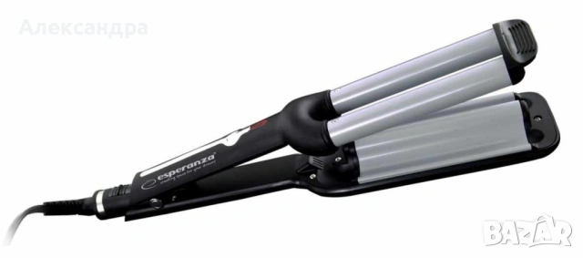 Ретро преса за коса Esperanza Isabella EBL013, 55W, Керамично покритие, 200 C, Черен/сив, 2 ГОДИНИ Г, снимка 5 - Аксесоари за коса - 53512386