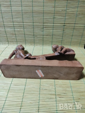 Винтидж, детайлна, немска дърворезба-статуетки, снимка 6 - Антикварни и старинни предмети - 53387886