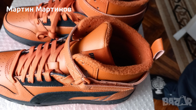 Мъжки маратонки PUMA от естествена кожа, снимка 5 - Маратонки - 52736632