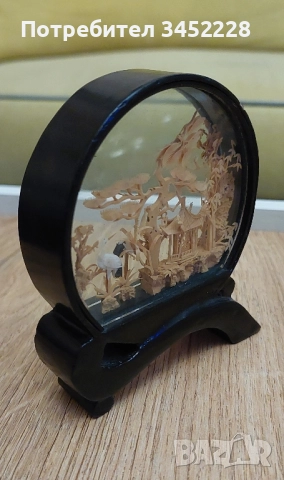 диорама ръчно изработена от корк винтидж за ценители , снимка 3 - Декорация за дома - 52356480