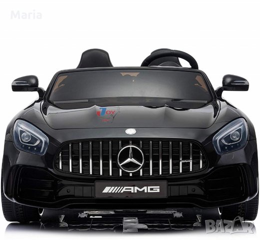 Акумулаторна кола двуместен Mercedes GT R Licensed 2X12V ,MP4, с меки гуми, снимка 3 - Детски велосипеди, триколки и коли - 34367860
