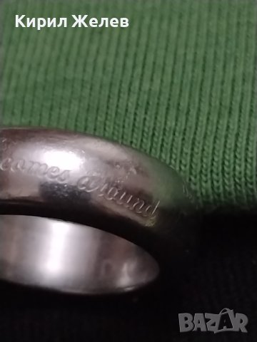 Масивна унисекс халка D&G сребриста с надпис на английски 37399  , снимка 6 - Пръстени - 40413332