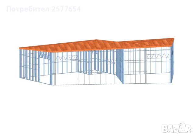 Къща,Бунгало,Преместваема къща,Сглобяеми къщи,Модулни,Жилищни-110м²