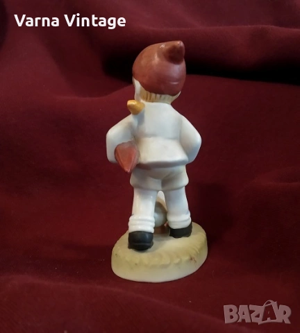 Колекционерска порцеланова фигурка на момче с чадър и гъска., снимка 8 - Антикварни и старинни предмети - 53282675