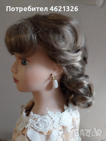 Винтидж колекционерска порцеланова кукла като нова с ограничено издание, снимка 4 - Декорация за дома - 52056649