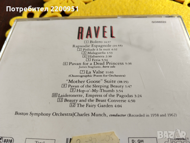 RAVEL, снимка 11 - CD дискове - 44517879