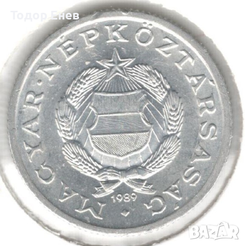 Hungary-1 Forint-1989 BP.-KM# 575, снимка 2 - Нумизматика и бонистика - 44589087