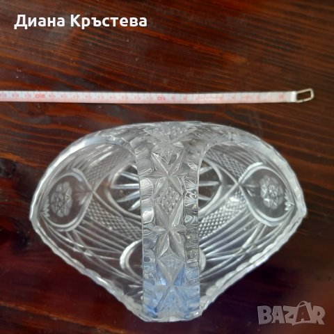 Кристална кошничка, снимка 4 - Декорация за дома - 40749614