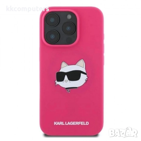 Оригинален кейс Karl Lagerfeld Silicone Choupette Head MagSafe и Протектор За iPhone 16 Pro (6.3), Т, снимка 2 - Калъфи, кейсове - 51961803