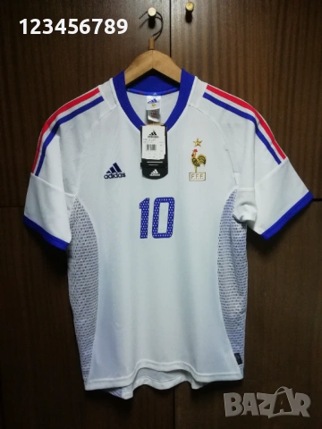 France Zidane Adidas нова оригинална тениска фланелка Зидан Франция vintage , снимка 2 - Тениски - 52516871