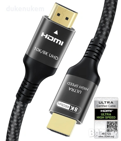 HDMI 2.1 кабел 10K / 8K, 48Gbps – 3 м, Ultra High Speed