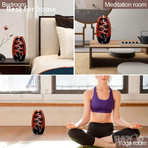 SPACEKEEPER Керамичен Водопад за обратна пара с 120 конуса и пръчици, снимка 6 - Други - 47562734