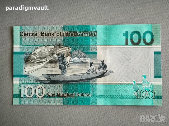 Банкнота - Гамбия - 100 даласи UNC | 2023г., снимка 2 - Нумизматика и бонистика - 50706312
