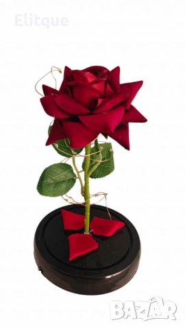 Красива осветена роза в стъкленица с красива подаръчна кутия, снимка 8 - Подаръци за жени - 52778638