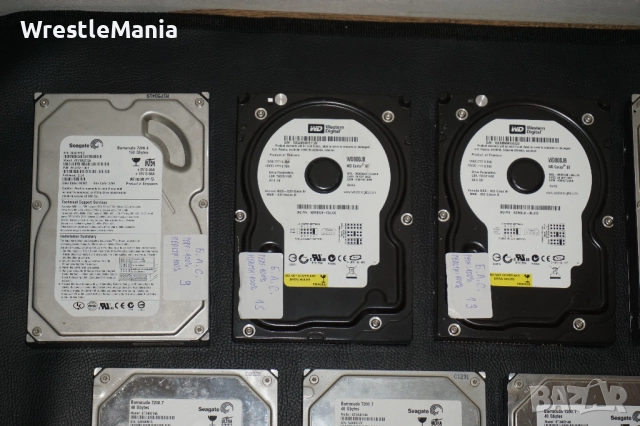 14 броя Тествани и Работещи Хард Дискове ATA 160GB/80GB/40GB/30GB, снимка 2 - Твърди дискове - 51705564