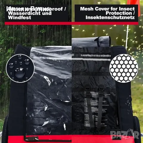 Детско велосипедно ремарке, снимка 5 - Детски колички - 49877966